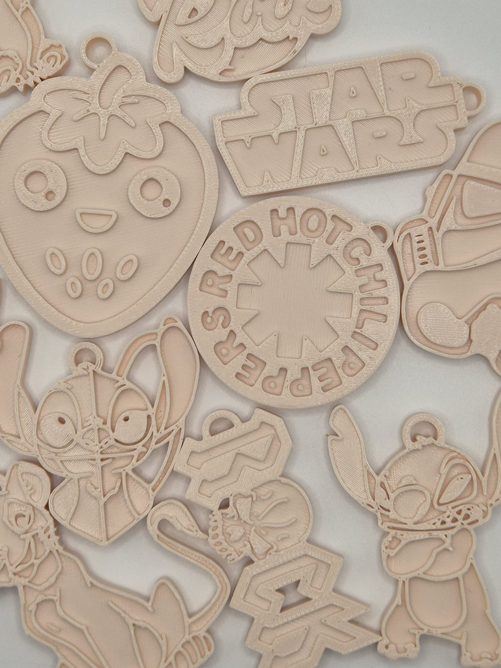 Brelocuri 3D Personalizate crem