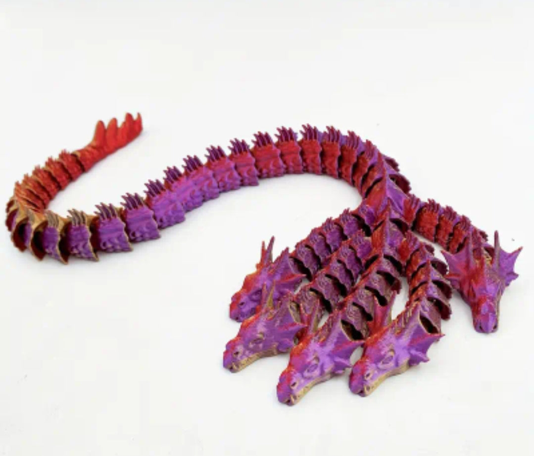 Dragon articulat cu cinci capete