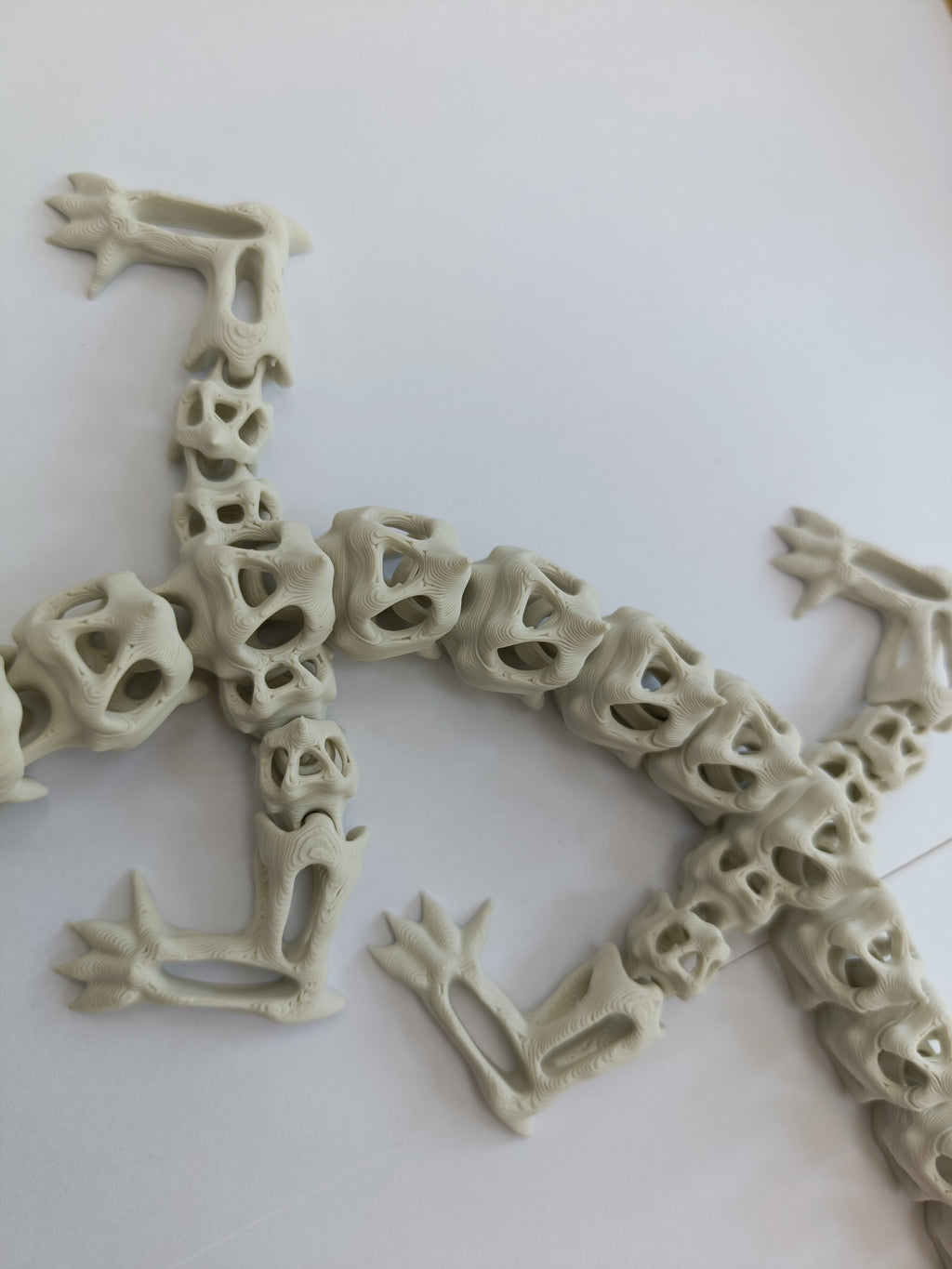 Figurina dragon scheletic articulat